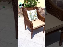 Metal Outdoor Table and Chairs Set Rust-Resistant & Heavy-Duty Patio Furniture, Comfortable Seatin